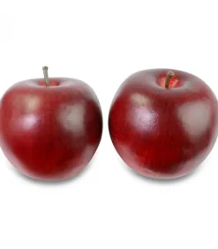 Pomme Décorative Rouge Fonce, 8 Cm