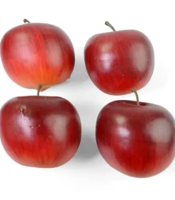 Pomme Décorative Rouge Fonce, 6,5 Cm