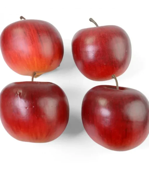 Pomme Décorative Rouge Fonce, 6,5 Cm
