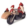 Père Noël Rouge En Side-Car