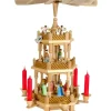 Pyramide De Noël 2 Etages Avec Personnages Couleur