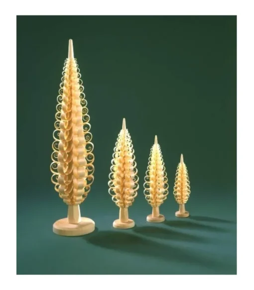 Sapin Noël Bois Sculpte, 12 Cm