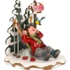 Skieur Au Repos - Village De Noël Miniature