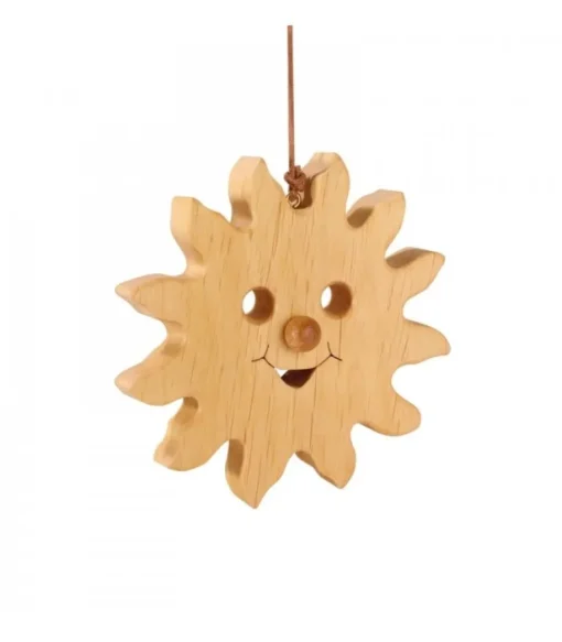 Soleil A Suspendre En Bois De Chene 12 Cm