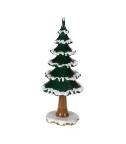 Village De Noël Miniature, Grand Sapin Enneige