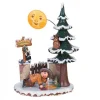 Village De Noël Miniature, Cireur De Lune