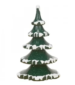 Village De Noël Miniature, 2 Sapins 11 Cm