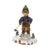 Village De Noël Miniature, Garcon A Ski