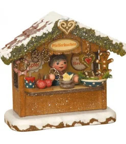 Village Noël Miniature, Chalet Marche De Noël Vendeur De Gateaux