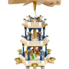 Weihnachtspyramid Allemande 2 Etages Blanc Bleu